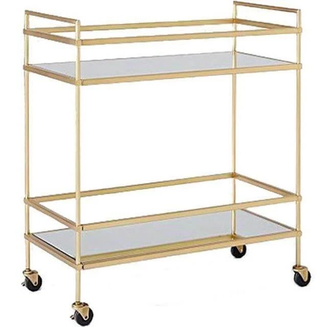 Designer Style Stainless Steel Gold Silver Dinner Side Table Organizer