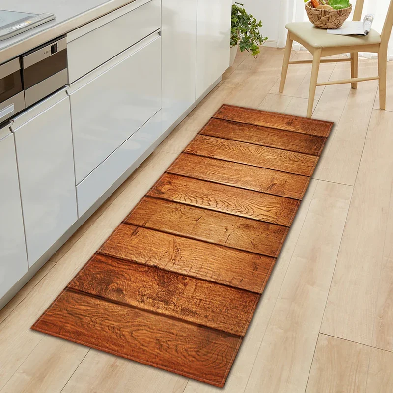 Vintage Wood Look Non-slip Cute Rugs