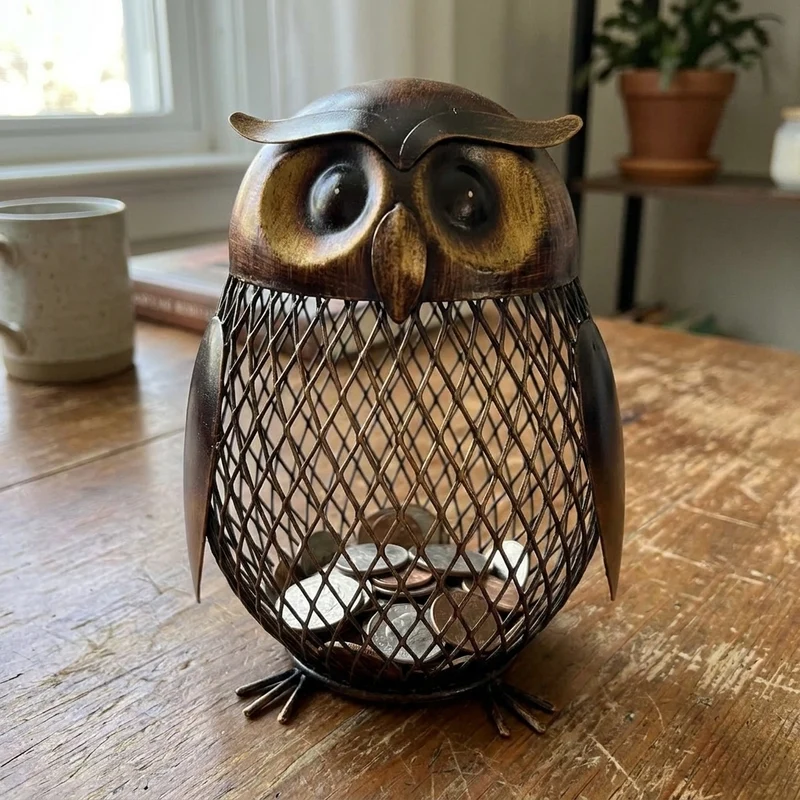 Owl Shaped Piggy Bank