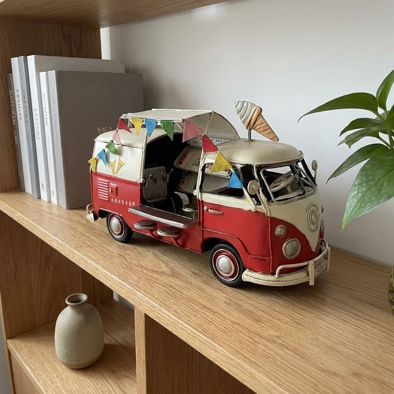 Old Vintage Iron Bus Home Handicraft