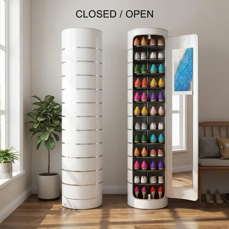 360 Rotating Smart Disinfection Shoe Rack