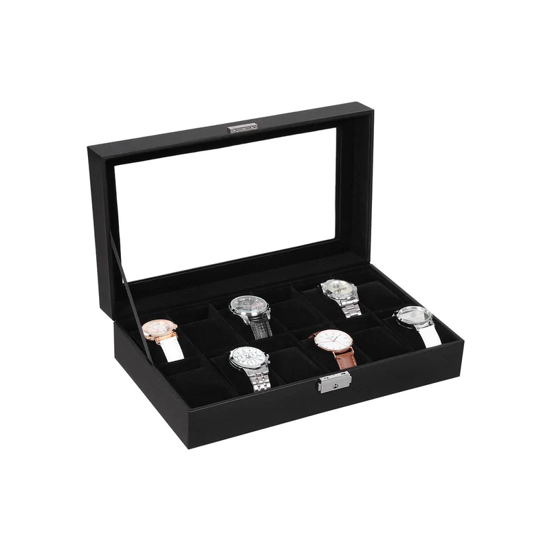 Uhrenbox mit 12 Fächern