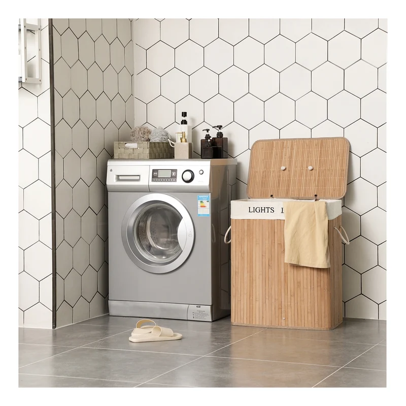 Wäschekorb aus Bambus