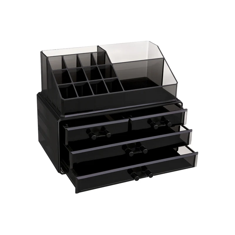Make-up Organizer Schwarz transparent