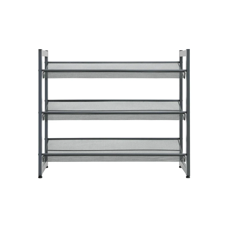 Metall-Schuhregal mit 3 Ebenen