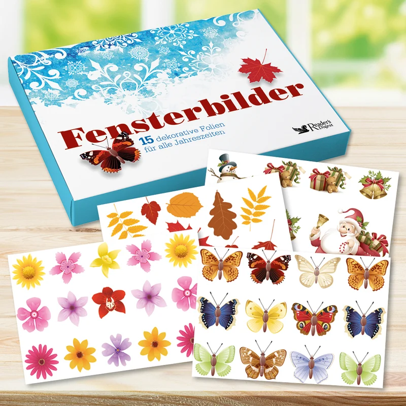 Fensterbilder - 15 dekorative Folien für alle Jahreszeiten
