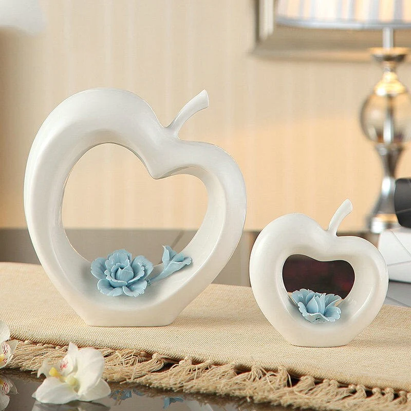 Modern Ceramic Love Apple Home Decor