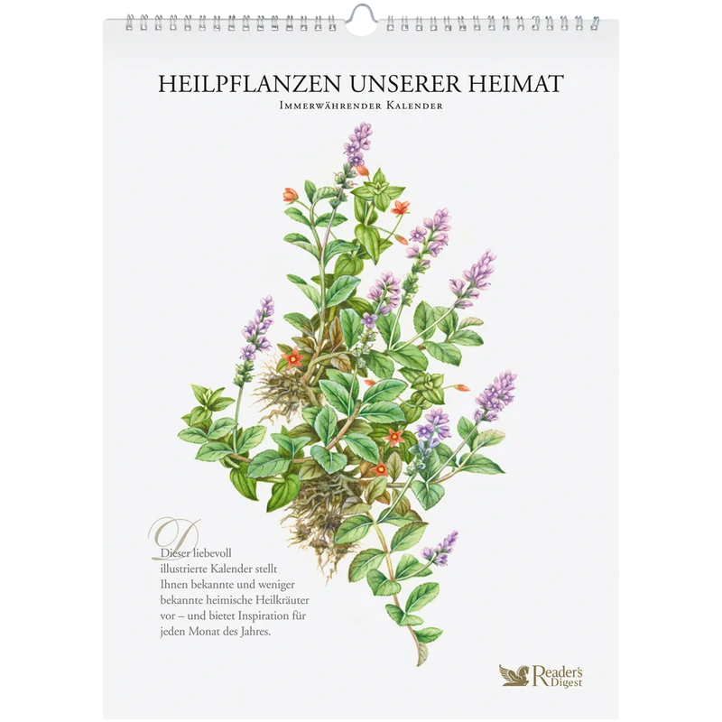 Immerwährender Wandkalender "Heilpflanzen unserer Heimat"