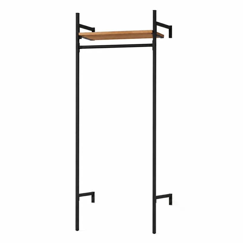 Frame Walk-In 1 Reihen Kleiderstangensystem - (1 Regale 1 Stange)