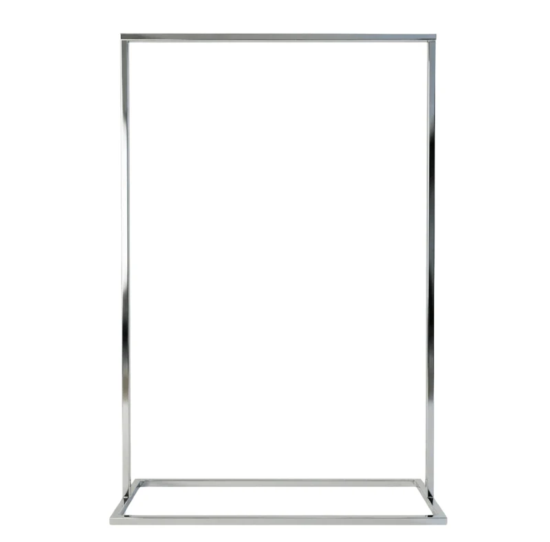 Frame Judd Chrome - freistehender Kleiderständer in Chrom, inspiriert von ikonischer Kunst