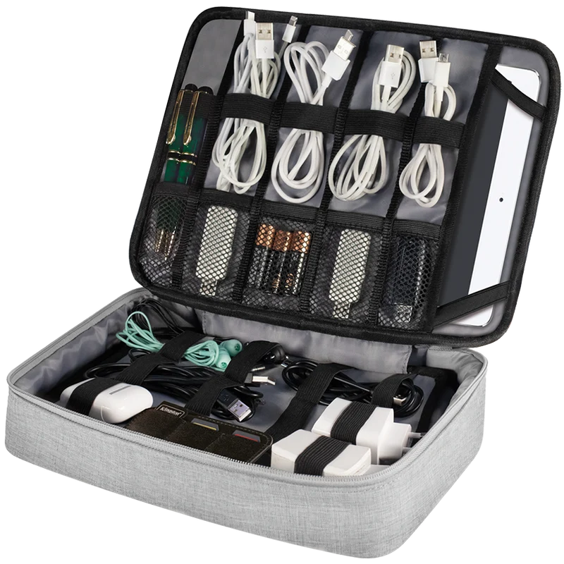 Kabel- und Zubehör-Organizertasche