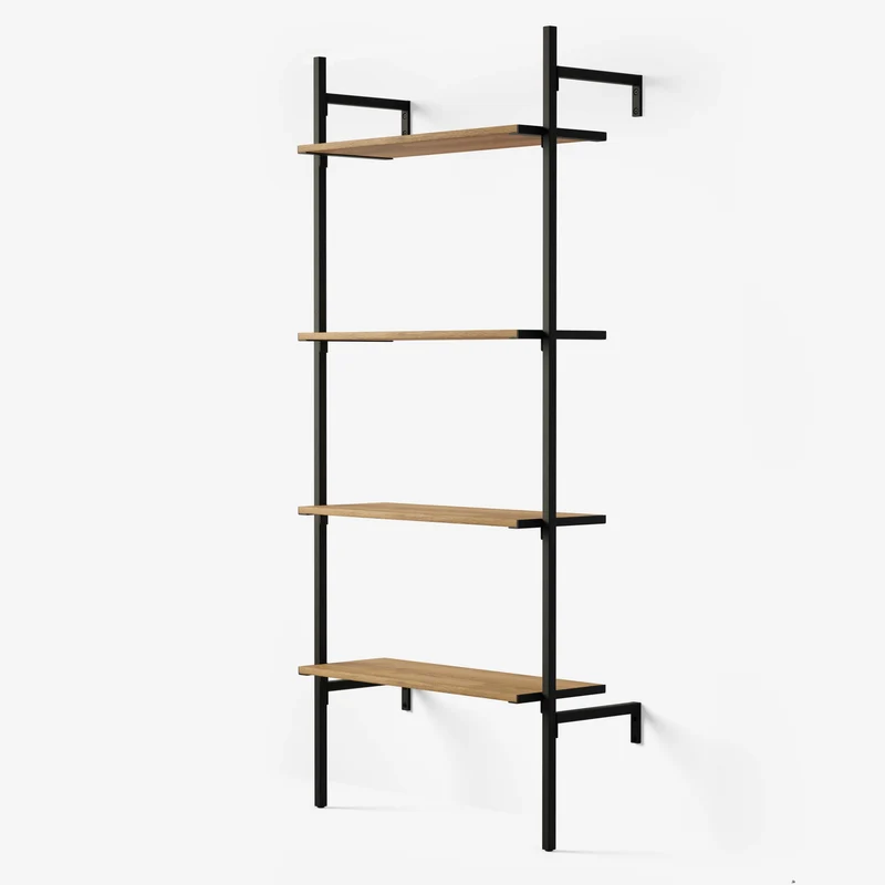 Frame Walk-In 1 Reihen Kleiderstangensystem - (4 Regale)