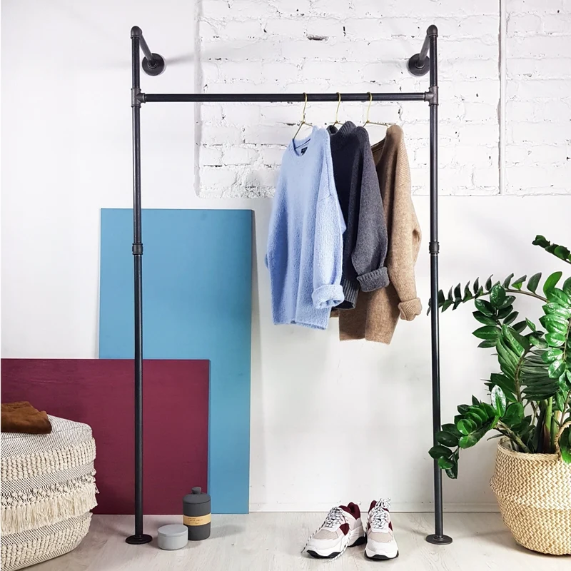 CLEAN - Kleiderständer aus 3/4" Stahlrohr im minimalistischen Design