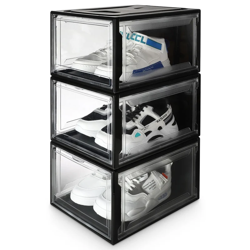 Yorbay Super transparent Schuhbox, 3er / 6er / 12er Set