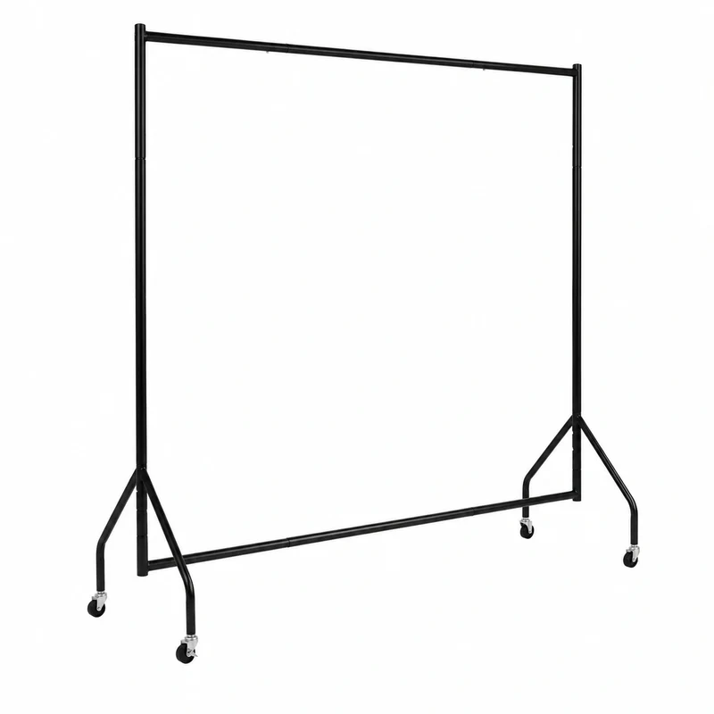 Schwarzer Kleiderständer von Amazon Basics, 182 x 152 cm