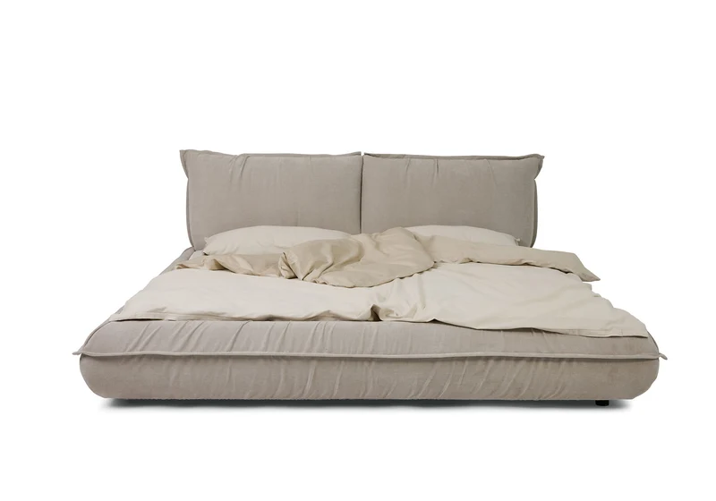 Tom Tailor PILLOW Bett mit Einlegerahmen Chenillestoff