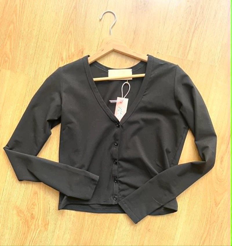 Sironi schwarze Strickjacke