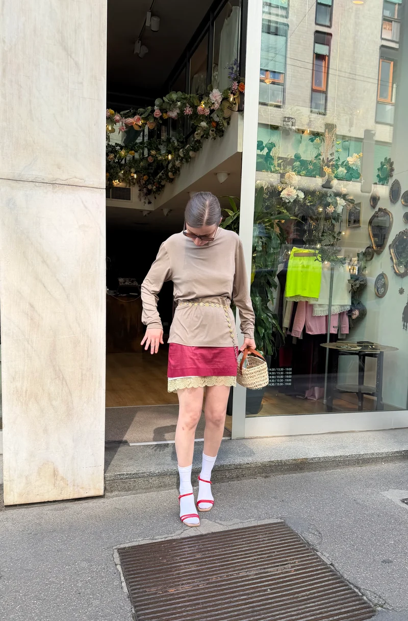 De Chirico taubengrauer Pullover