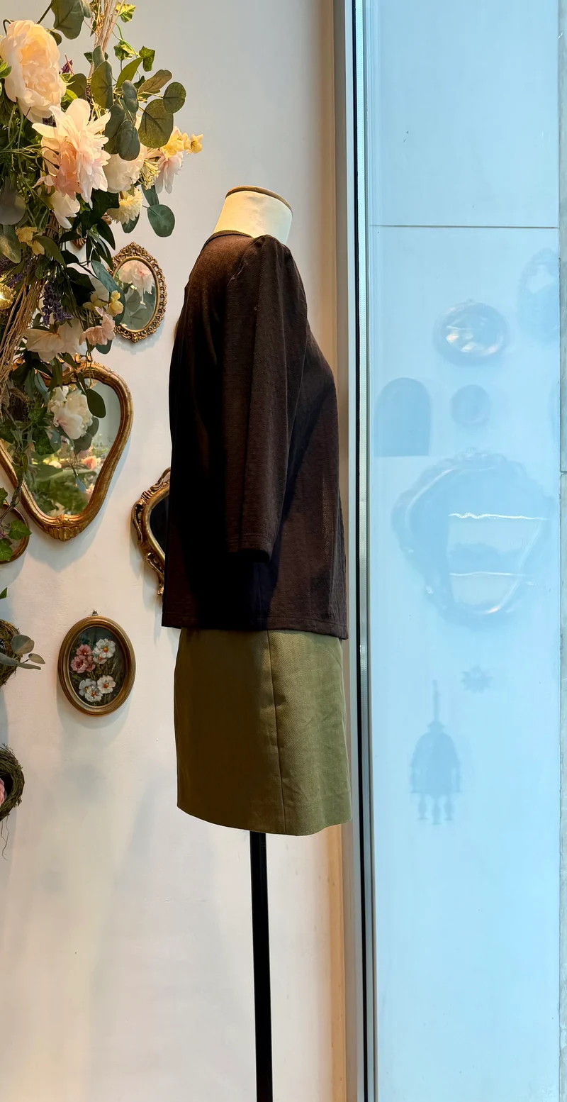 Utrillo Khaki-Jeans-Minirock