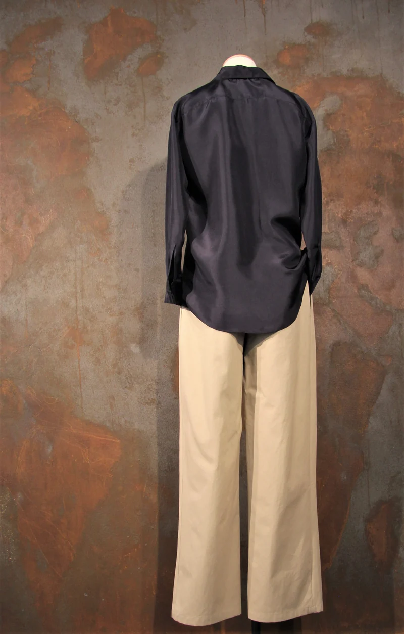 Beigefarbene Baumwollhose von Miro