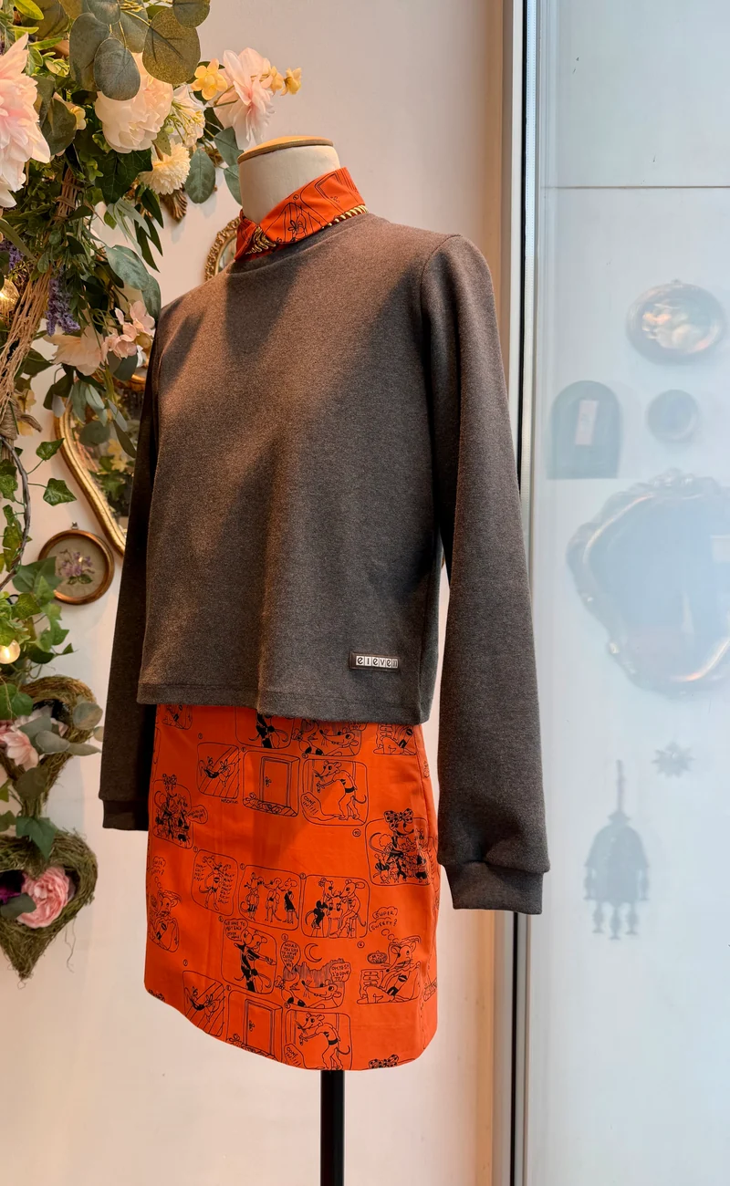 Anthrazitfarbener Courbet-Pullover