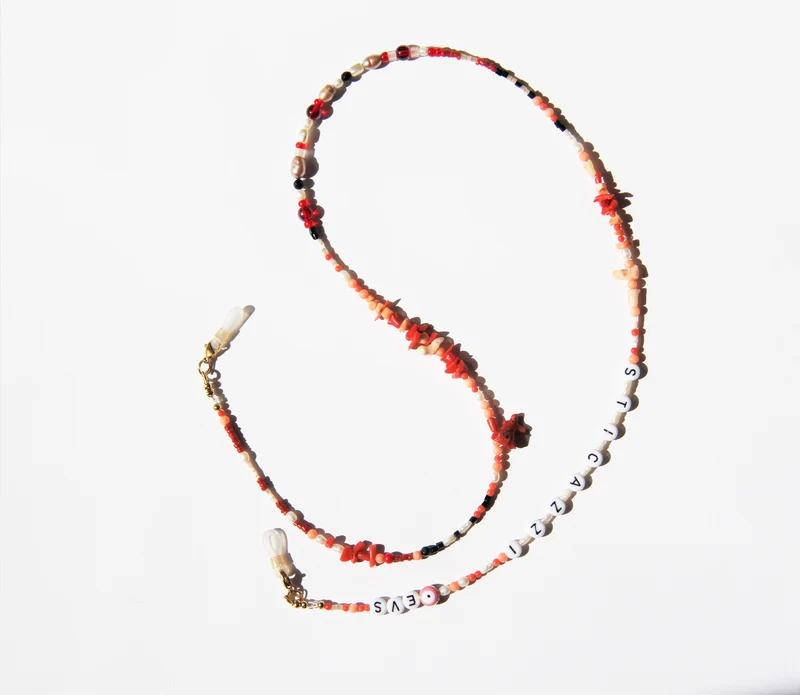 Handgefertigter Collier / Brillenhalter EVS 01