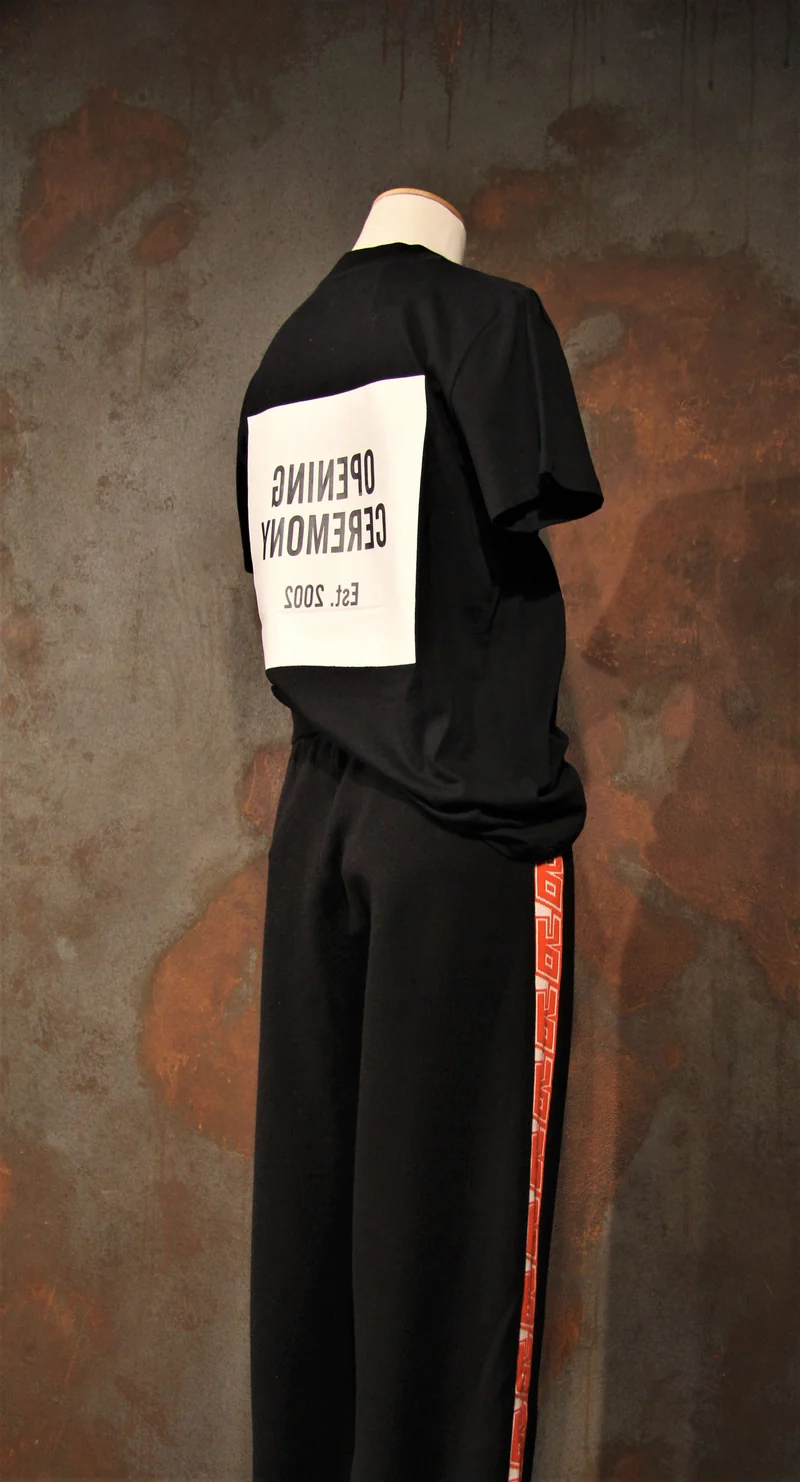 Schwarzes T-Shirt zum Öffnen