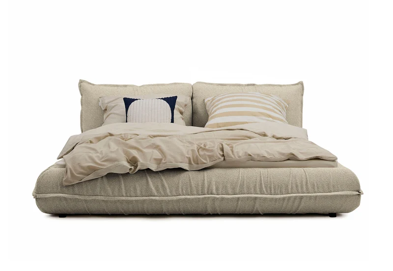 Tom Tailor PILLOW Bett mit Stauraum Boucléstoff