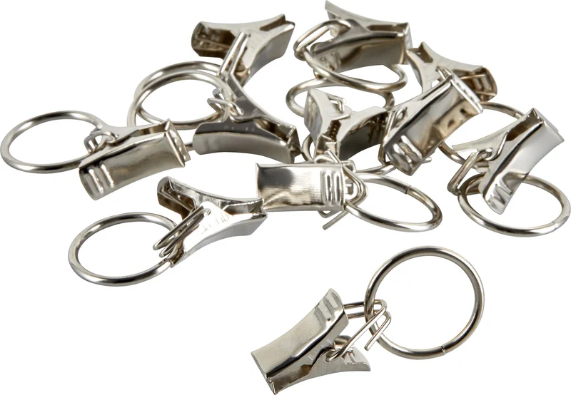 RING MIT KLAMMERN Vorhangringe mit Klammern