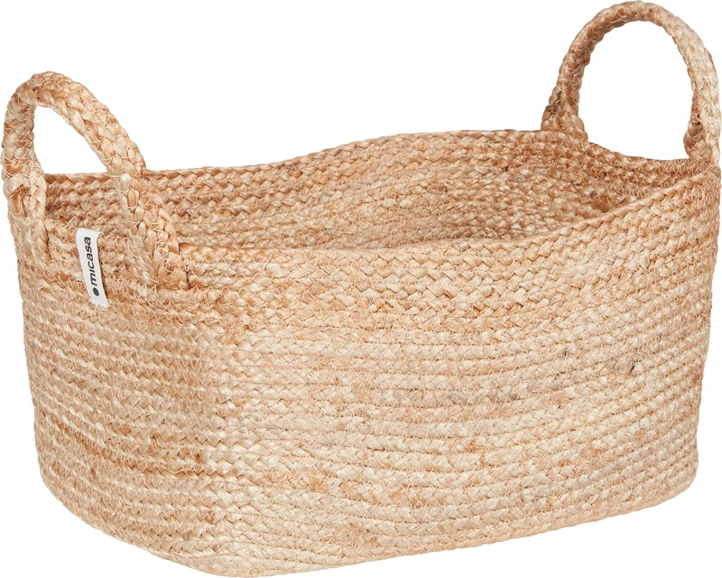 OLIVA Jutekorb mit Henkel