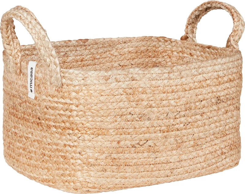 OLIVA Jutekorb mit Henkel