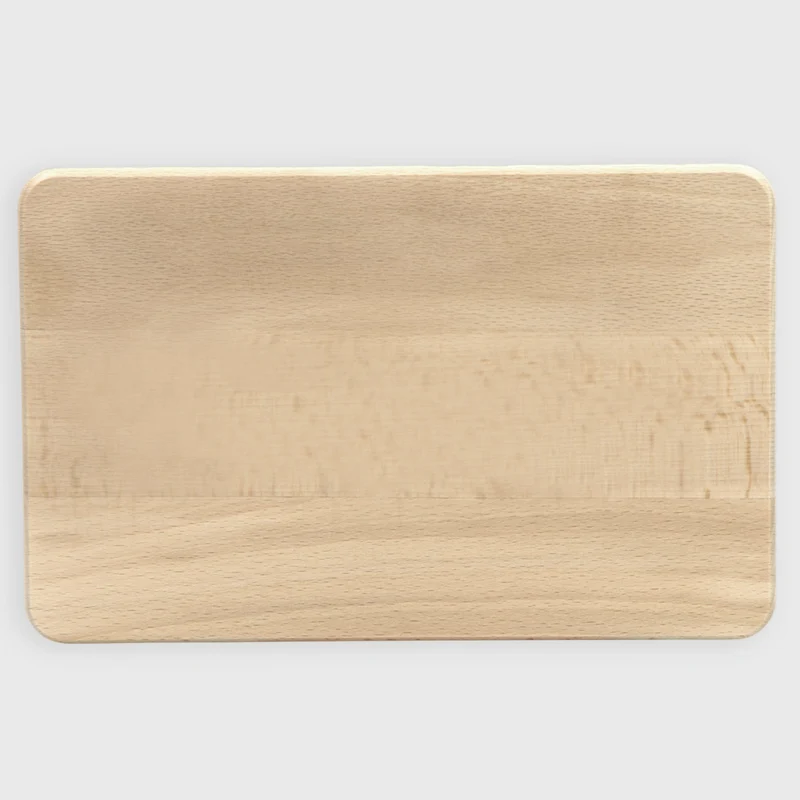 Frühstücksbrettchen aus Holz FSC® - 24 x 15cm, natur - Buche Naturbelassen | Brettchen zum Frühstück, Frühstücksbrett - Holzbrettchen