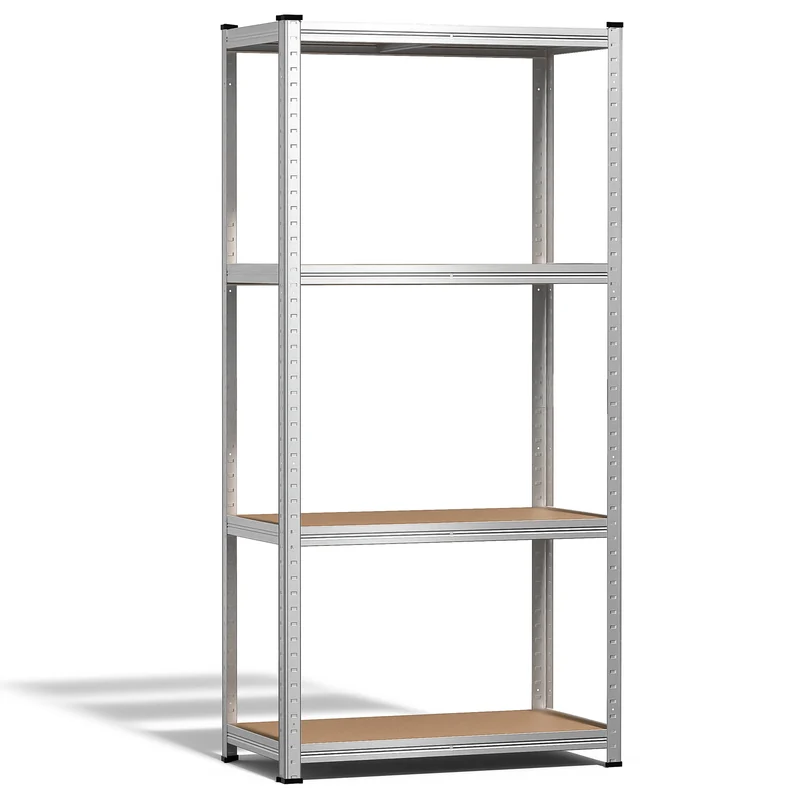 4-Stufiges Schwerlastregal, Regal Lagerregal Kellerregal, 80x40x160cm