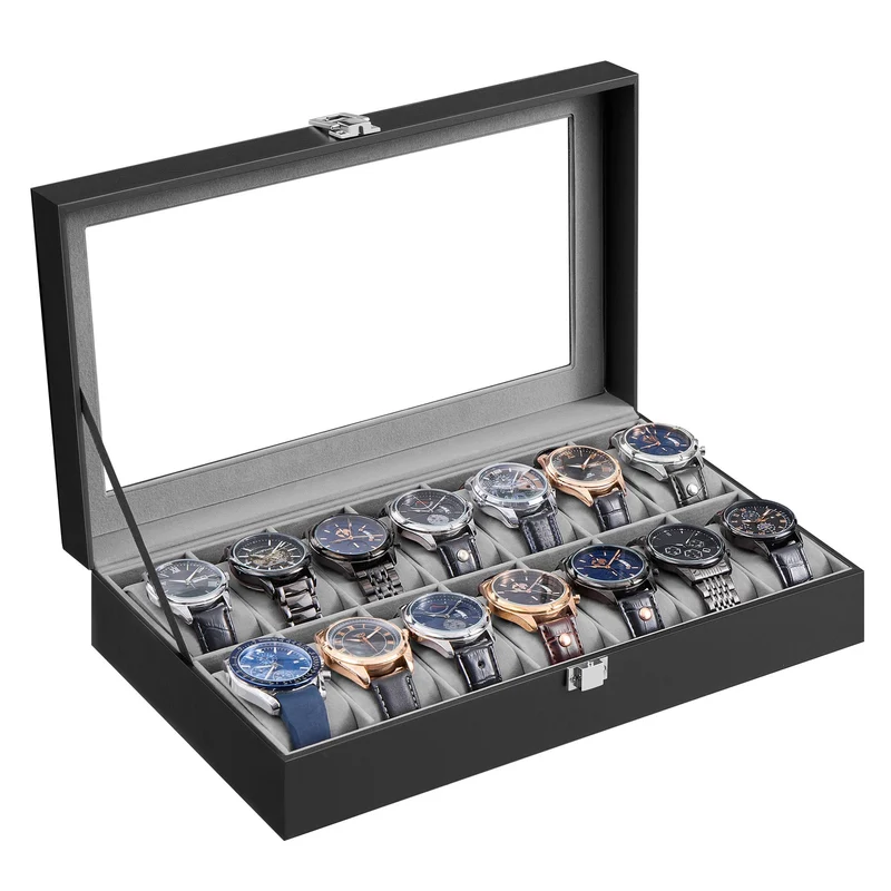 Uhrenbox mit Glasdeckel