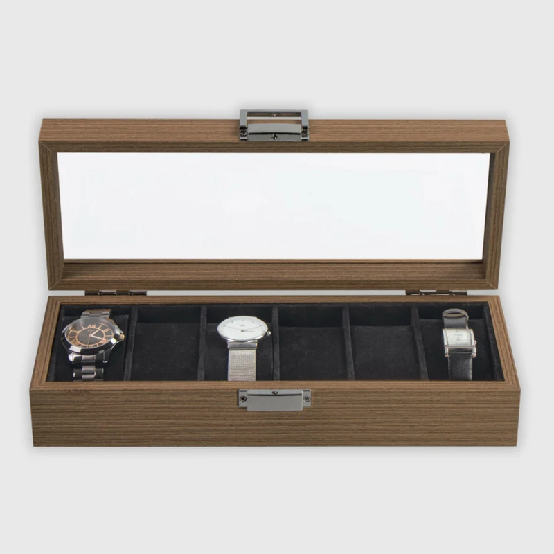 Uhrenbox aus MDF - 6 Fächer