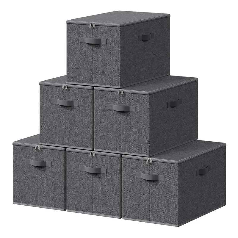 Stoffbox, faltbare Aufbewahrungsbox mit Griffen, für Kleidung