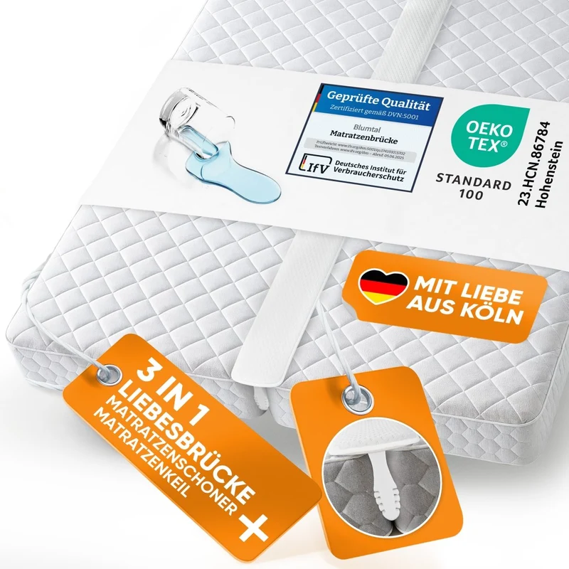 LIEBESBRÜCKE Lillhult - Matratzenschoner mit Matratzenkeil
