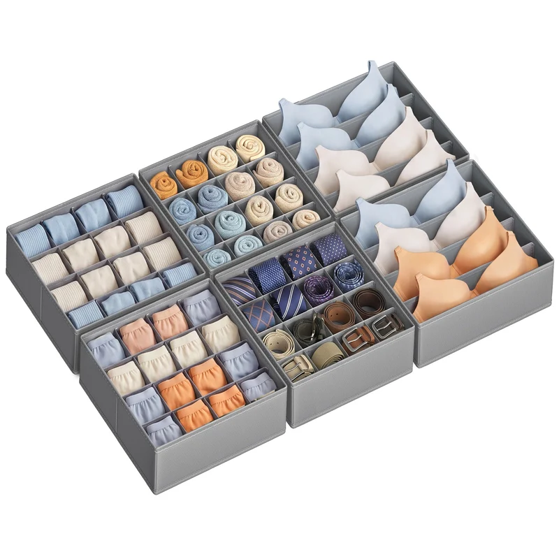 Faltbare Schubladen-Organizer im 6er Set