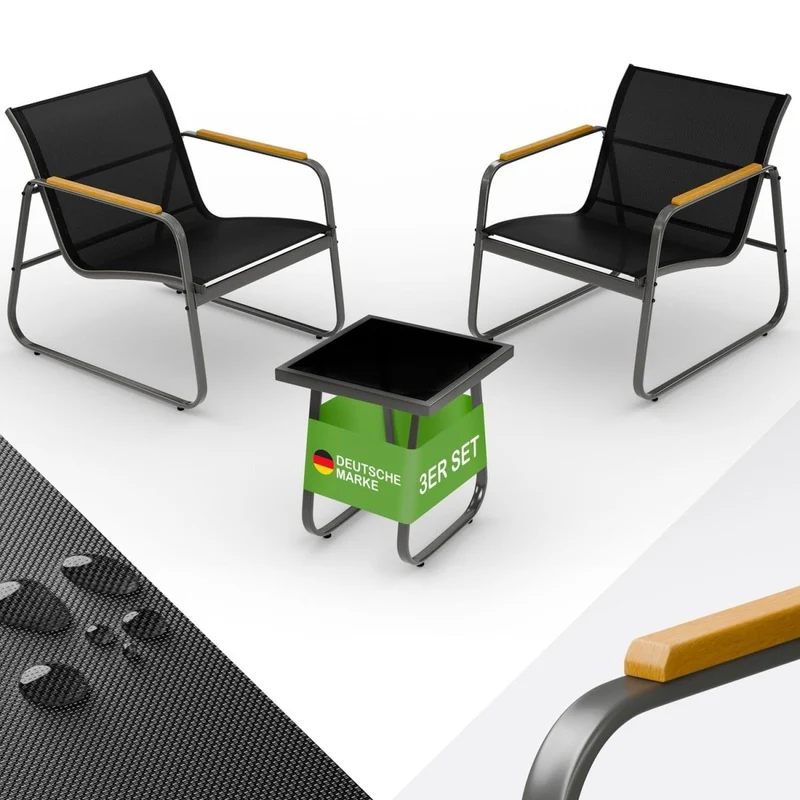 GARTENMÖBEL Groenadal Sessel und Tisch Set