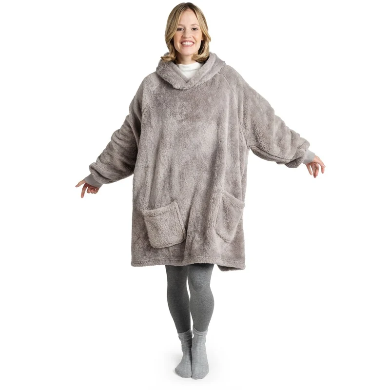 HOODIE DECKE - Oeko-TEX zertifizierter Kuschelpullover mit Kapuze