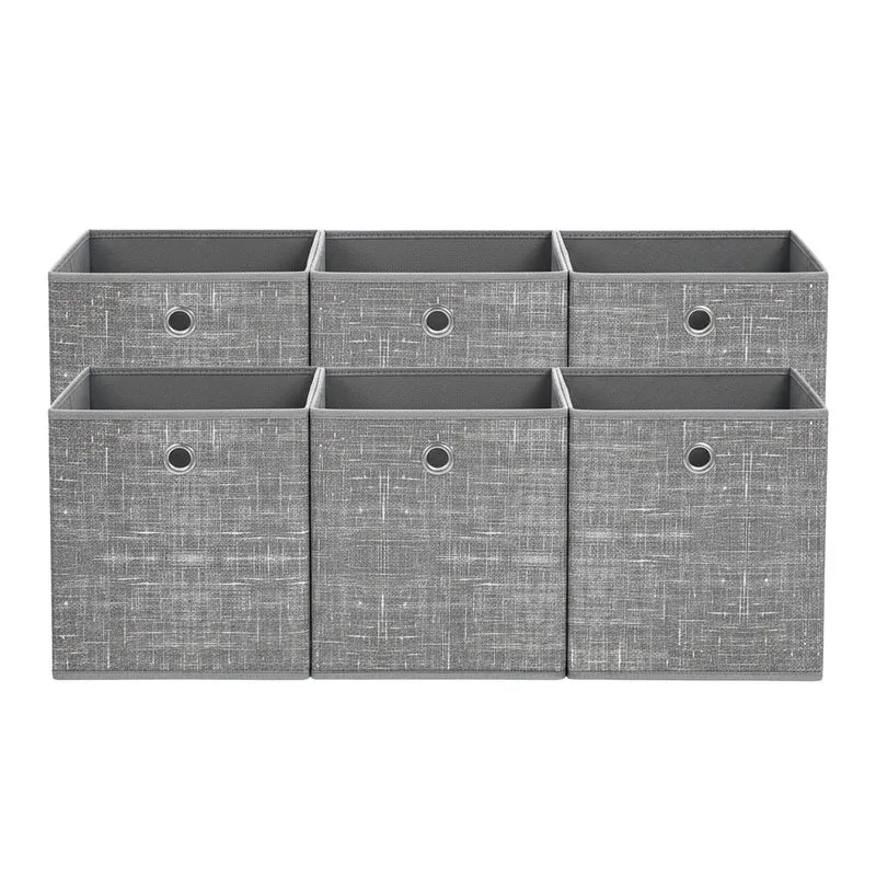 Aufbewahrungsbox 6er Set aus Vliesstoff mit Griff