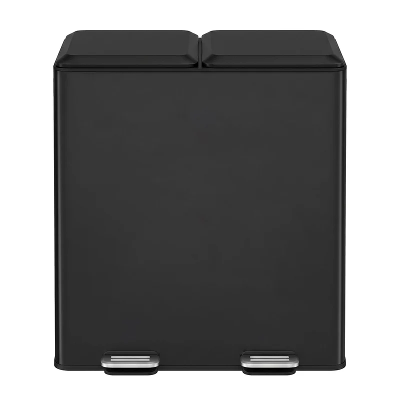 Mülleimer mit zwei Fächern Softclose Pedal und Inneneimern