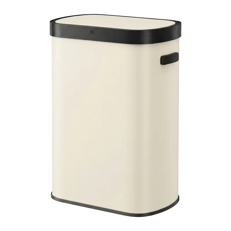 Mülleimer mit Sensor, automatischer Abfalleimer 50 L, Softclose-Deckel
