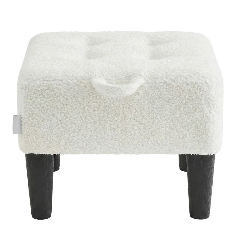 Fußhocker, Fleece, Hocker, dicke Polsterung