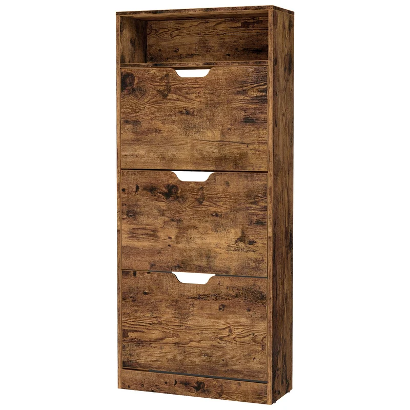 Schuhschrank 3 Klappen verstellbar