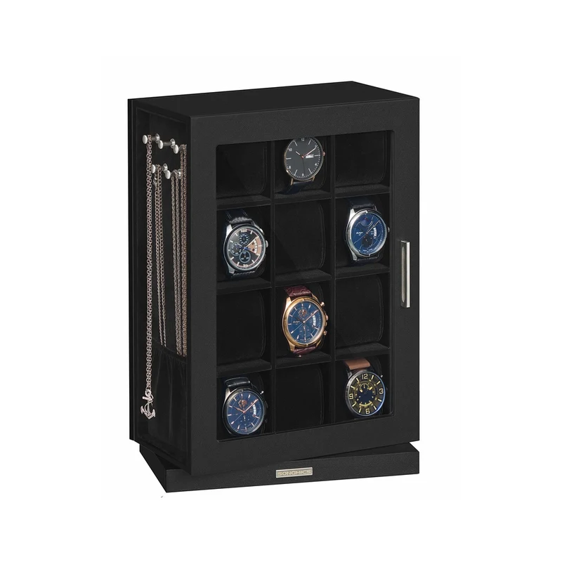 Uhrenbox mit Glasdeckel für übersichtliche Uhrenaufbewahrung