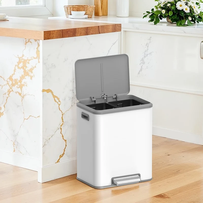 Mülltrennsystem 2 Fächer für Recycling und Restmüll