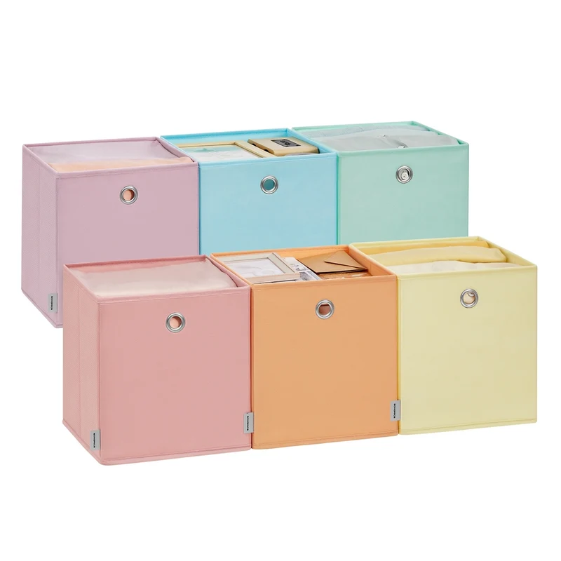 Aufbewahrungsbox 6er Set bunt