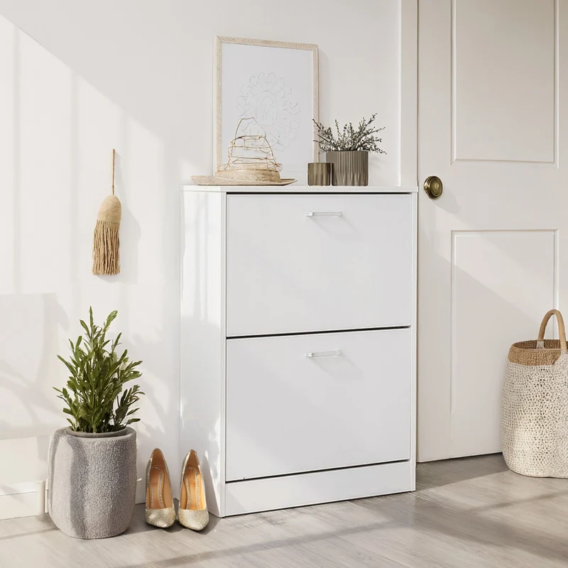 Schuhschrank mit 2 Klappen