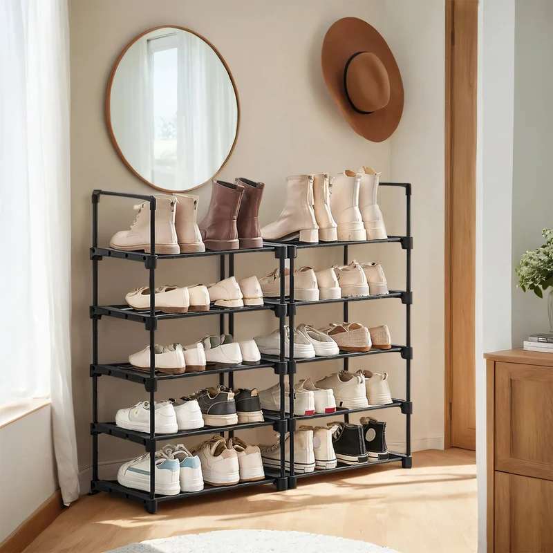 Schuhregal mit 10 Ablagen